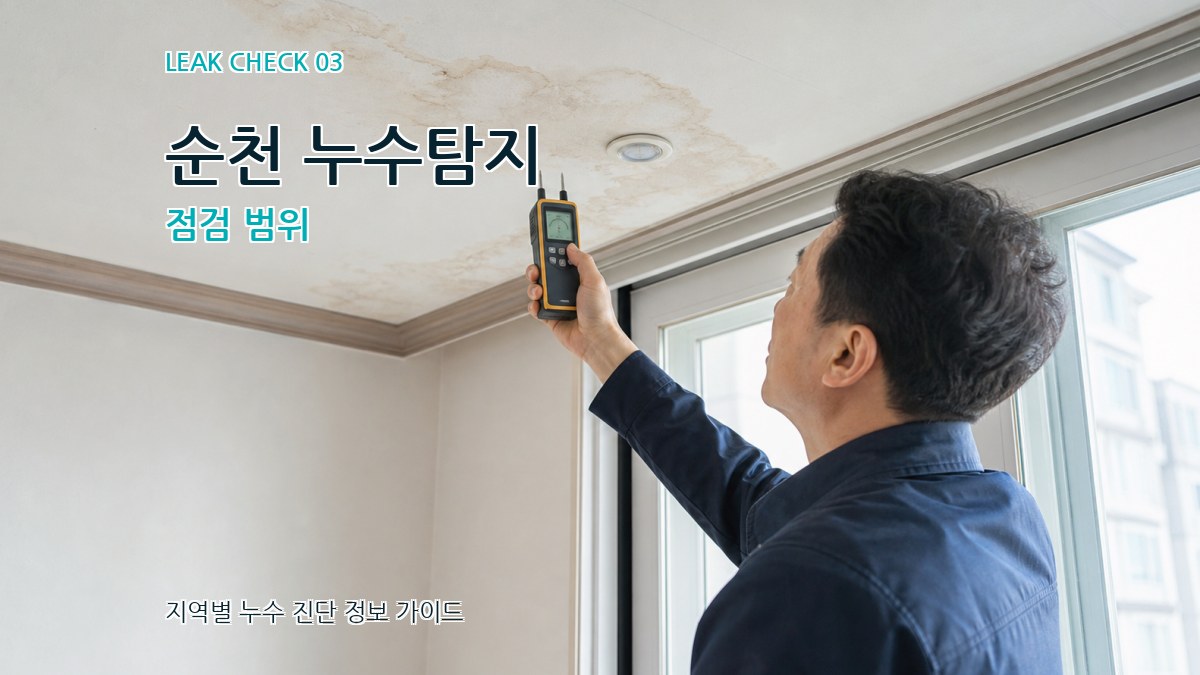 순천 누수탐지 점검 범위