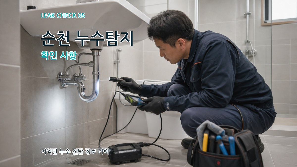순천 누수탐지 확인 사항