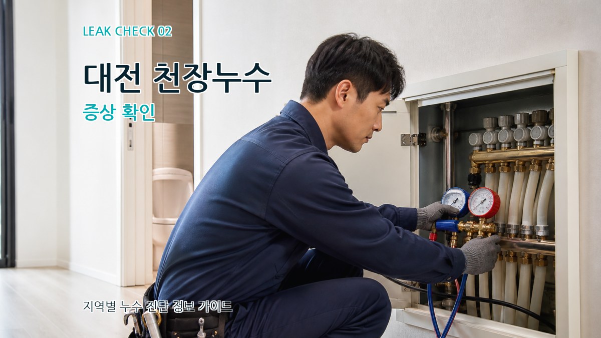 대전 천장누수 증상 확인