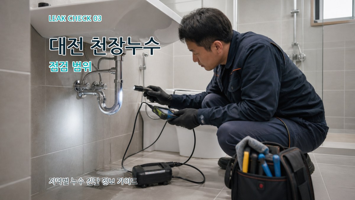 대전 천장누수 점검 범위