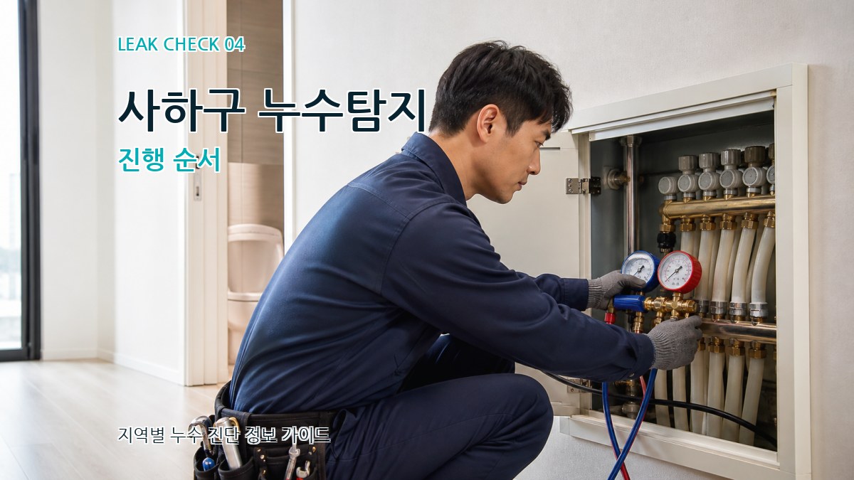 사하구 누수탐지 진행 순서