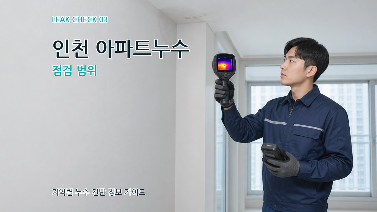 인천 아파트누수 점검 범위