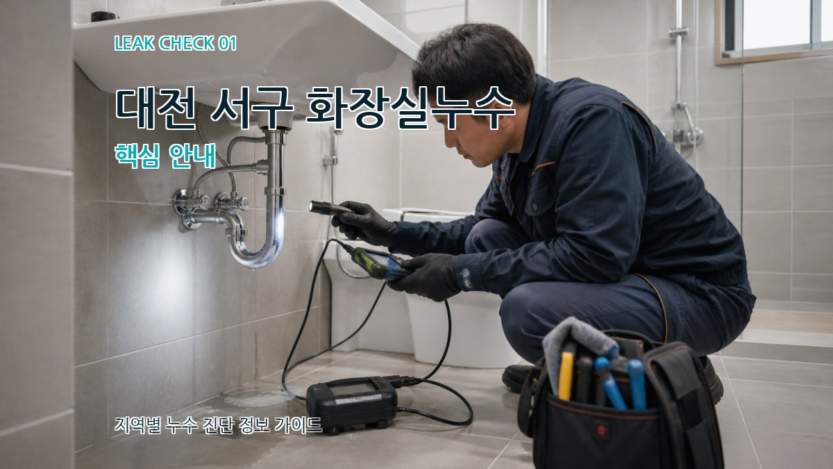 대전 서구 화장실누수