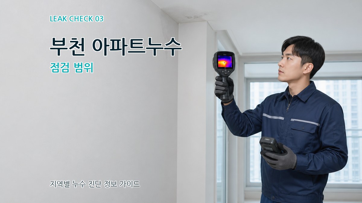 부천 아파트누수 점검 범위