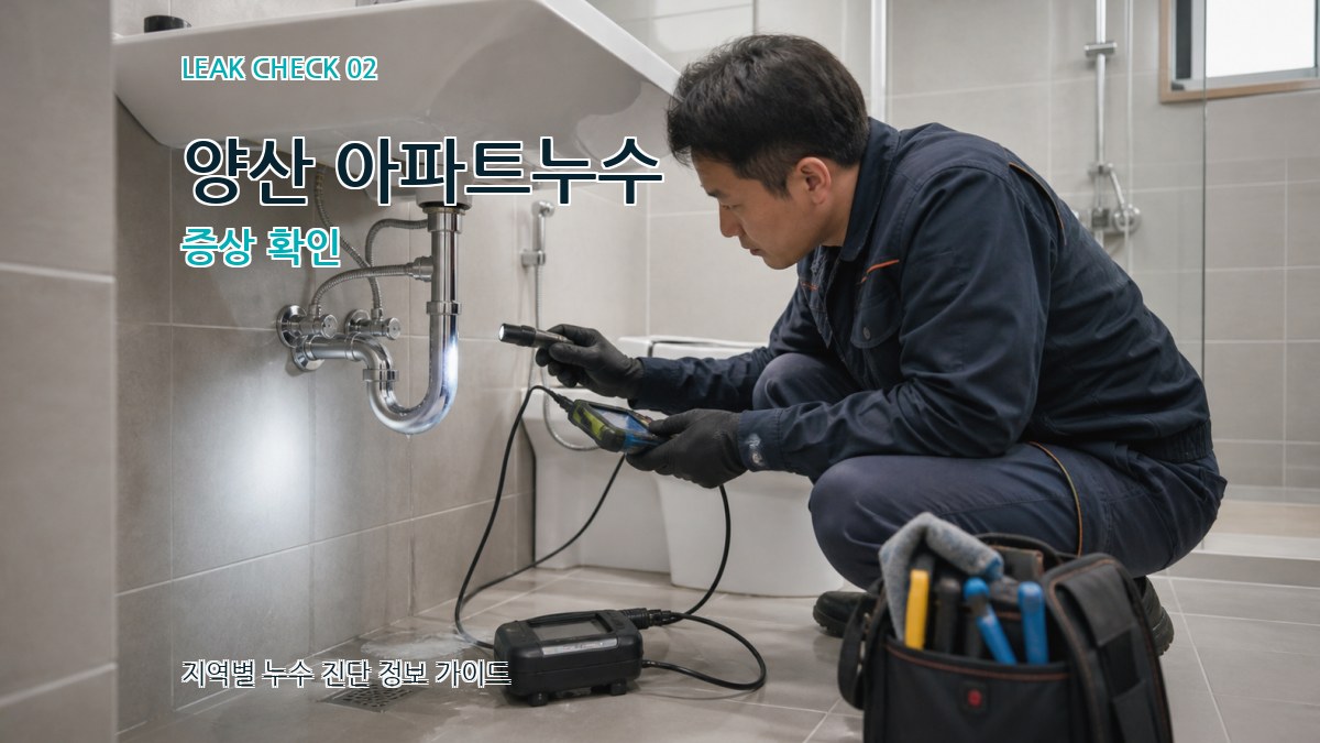 양산 아파트누수 증상 확인