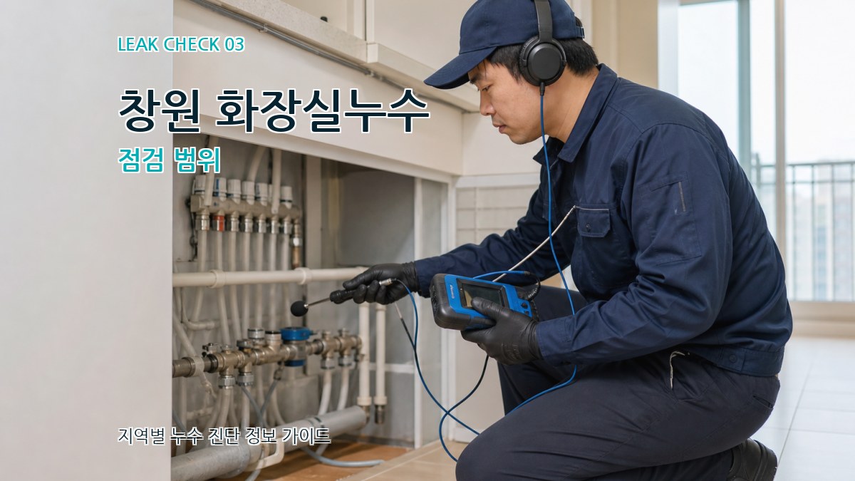 창원 화장실누수 점검 범위