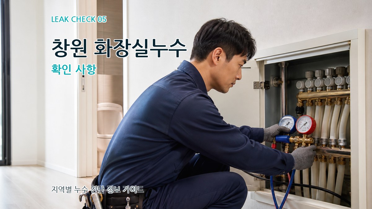 창원 화장실누수 확인 사항