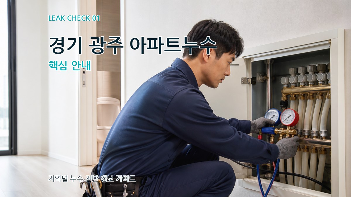 경기 광주 아파트누수