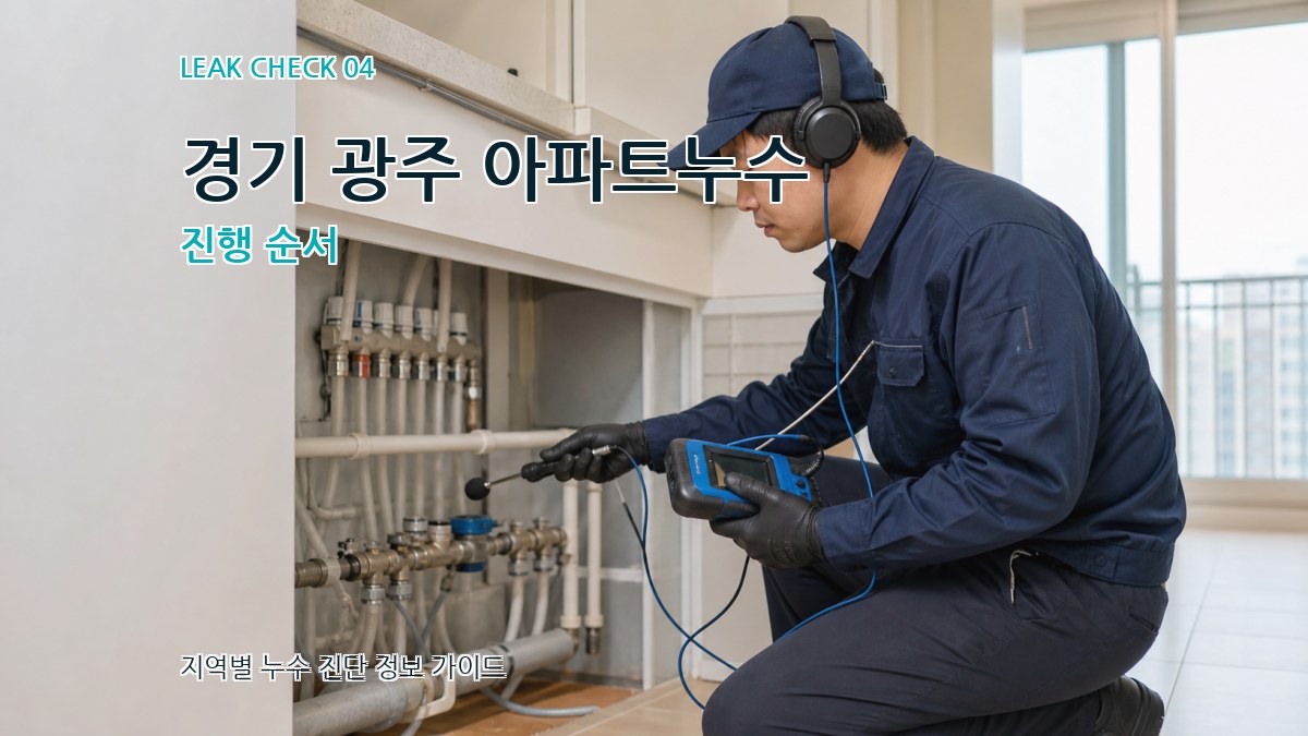 경기 광주 아파트누수 진행 순서