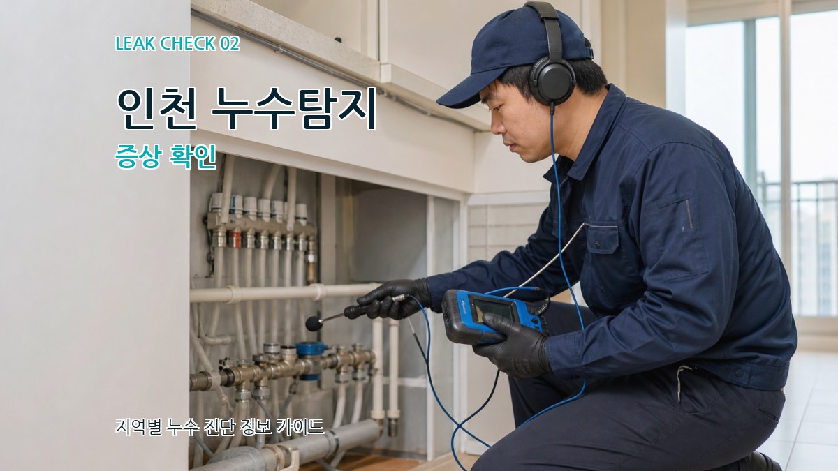 인천 누수탐지 증상 확인