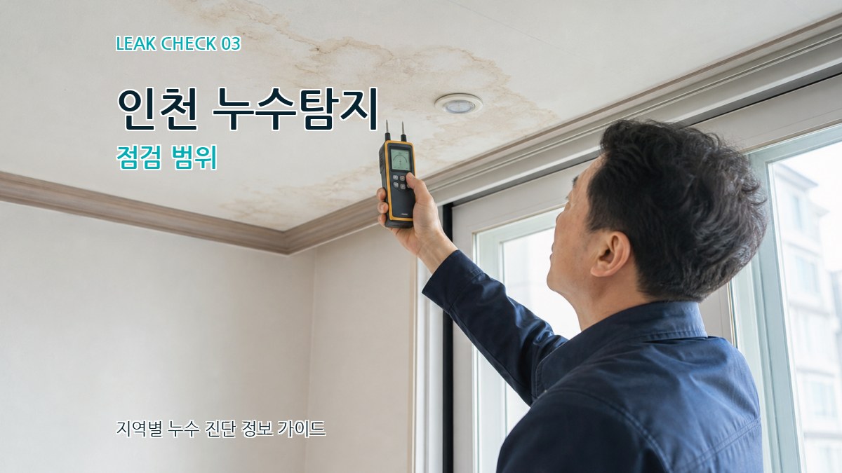 인천 누수탐지 점검 범위