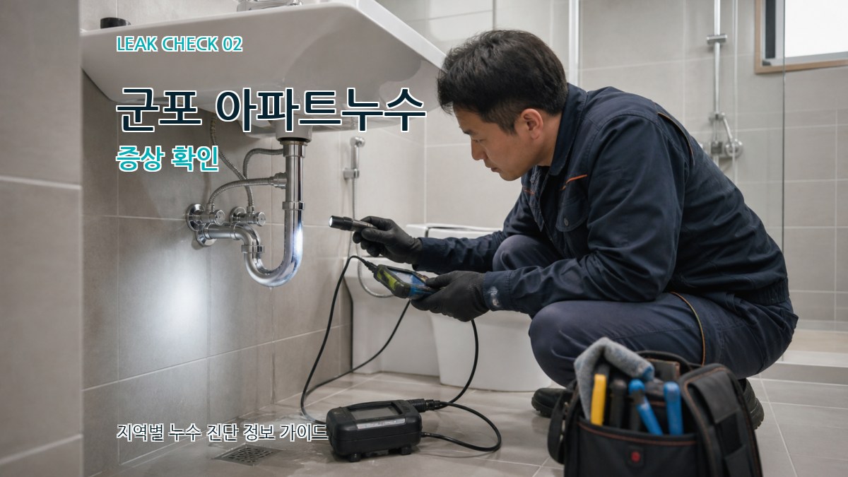 군포 아파트누수 증상 확인