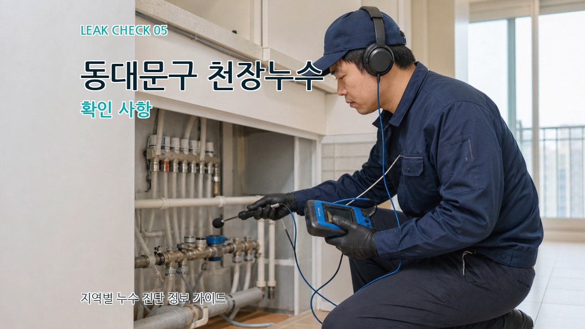 동대문구 천장누수 확인 사항