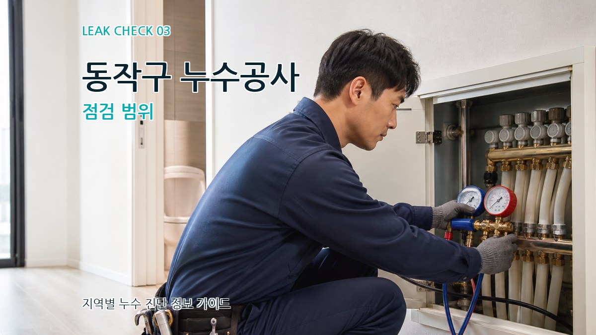 동작구 누수공사 점검 범위