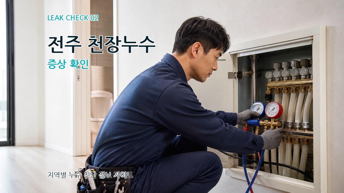 전주 천장누수 증상 확인