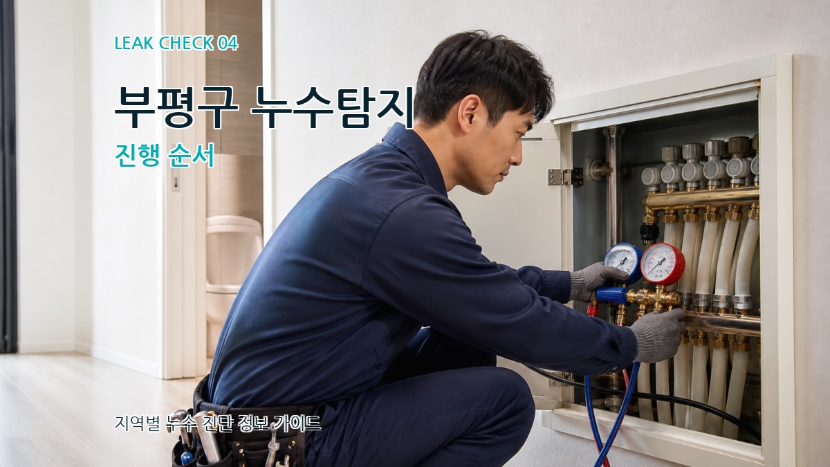 부평구 누수탐지 진행 순서