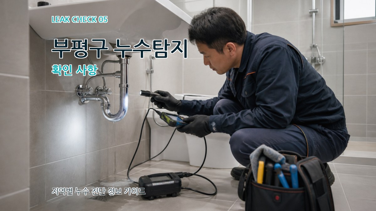 부평구 누수탐지 확인 사항