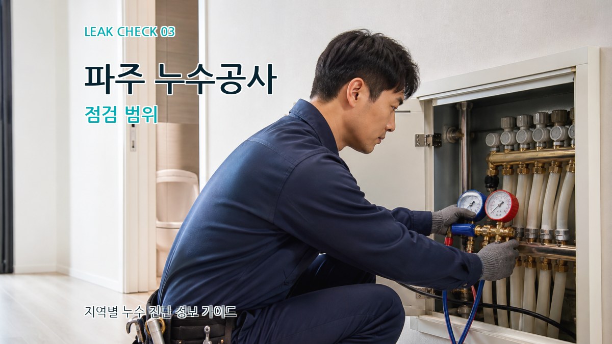 파주 누수공사 점검 범위