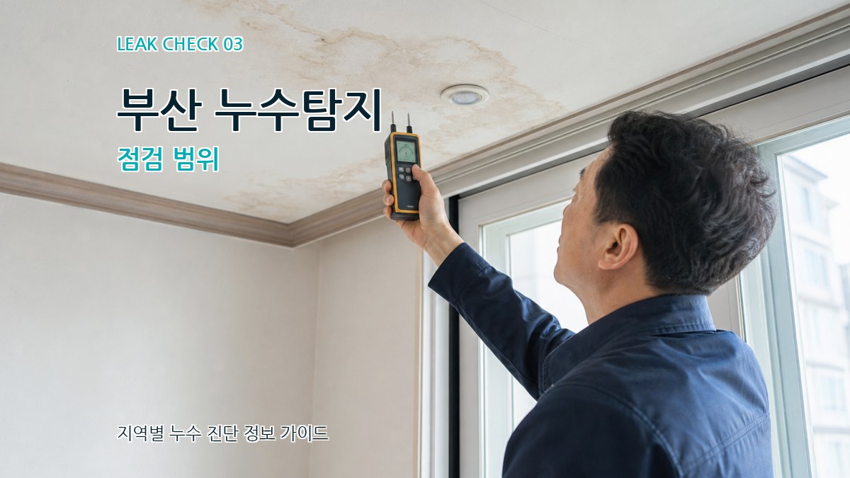 부산 누수탐지 점검 범위