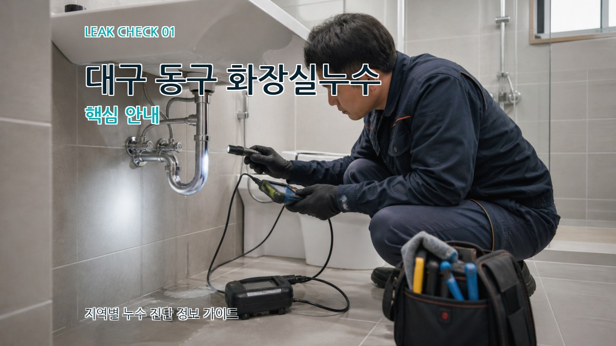 대구 동구 화장실누수