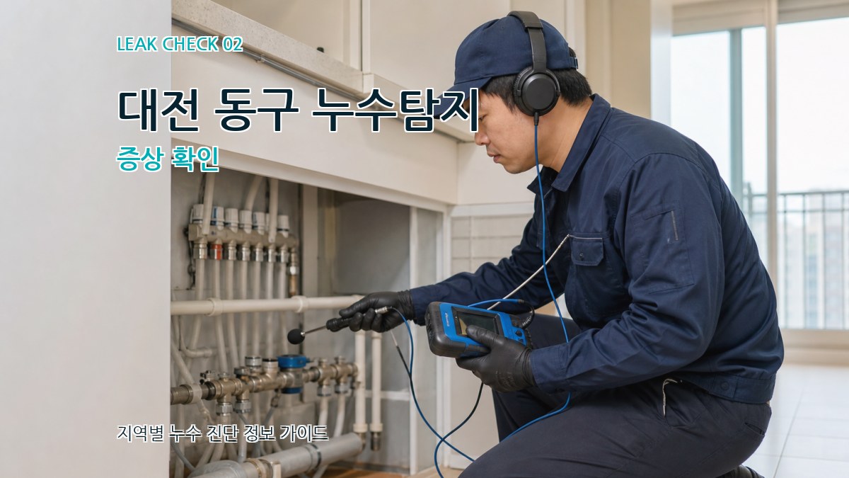 대전 동구 누수탐지 증상 확인