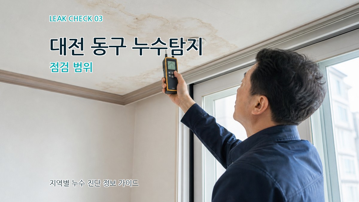 대전 동구 누수탐지 점검 범위
