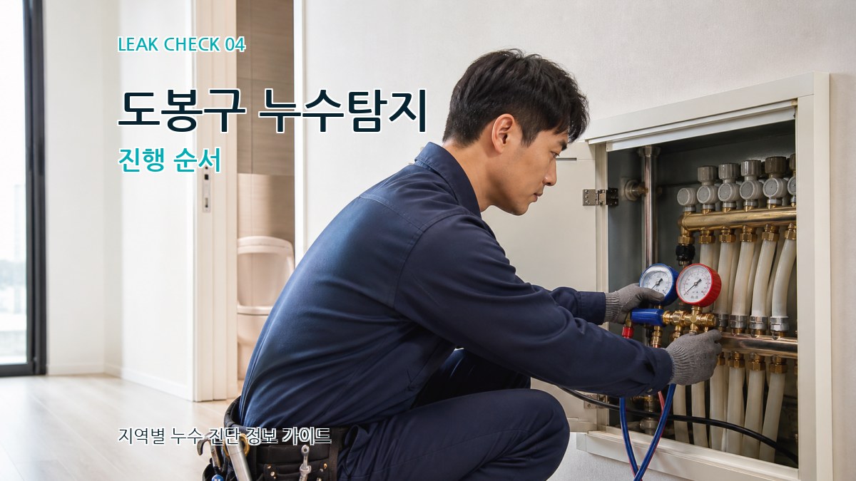 도봉구 누수탐지 진행 순서