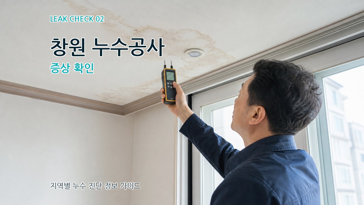 창원 누수공사 증상 확인