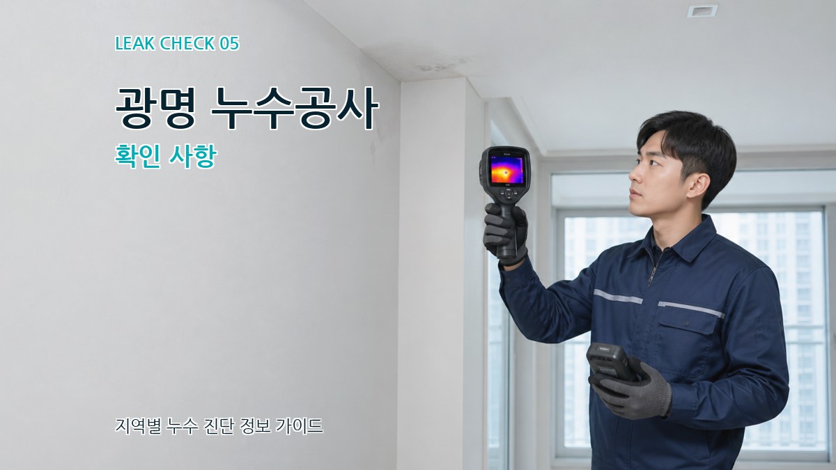 광명 누수공사 확인 사항
