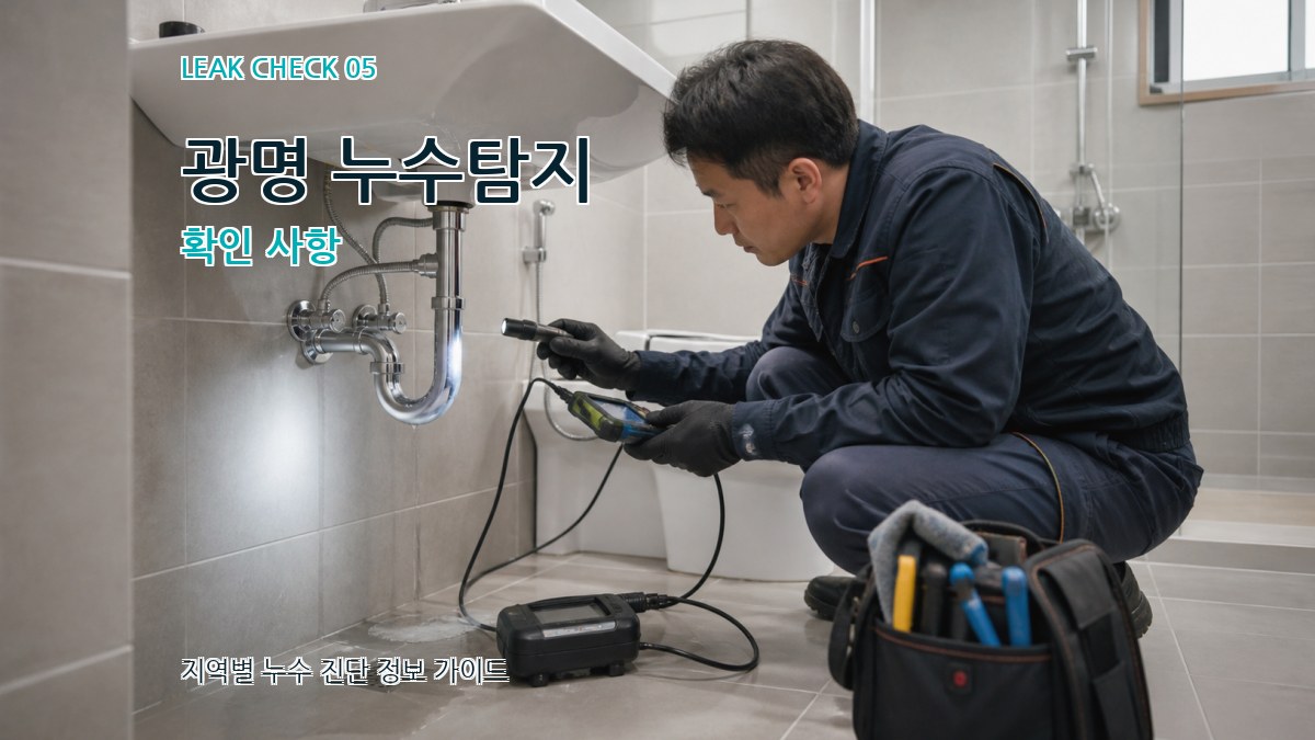 광명 누수탐지 확인 사항