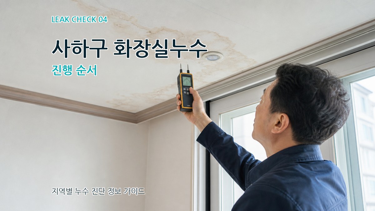 사하구 화장실누수 진행 순서