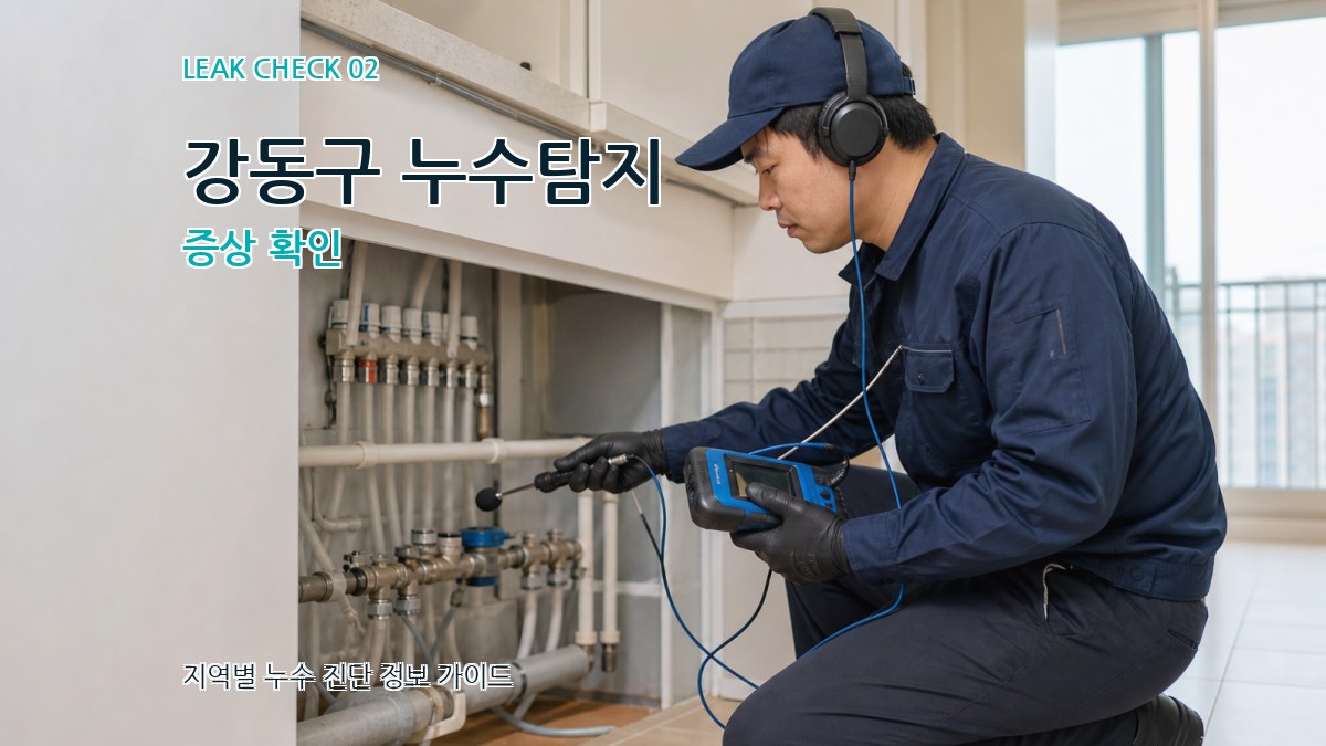 강동구 누수탐지 증상 확인