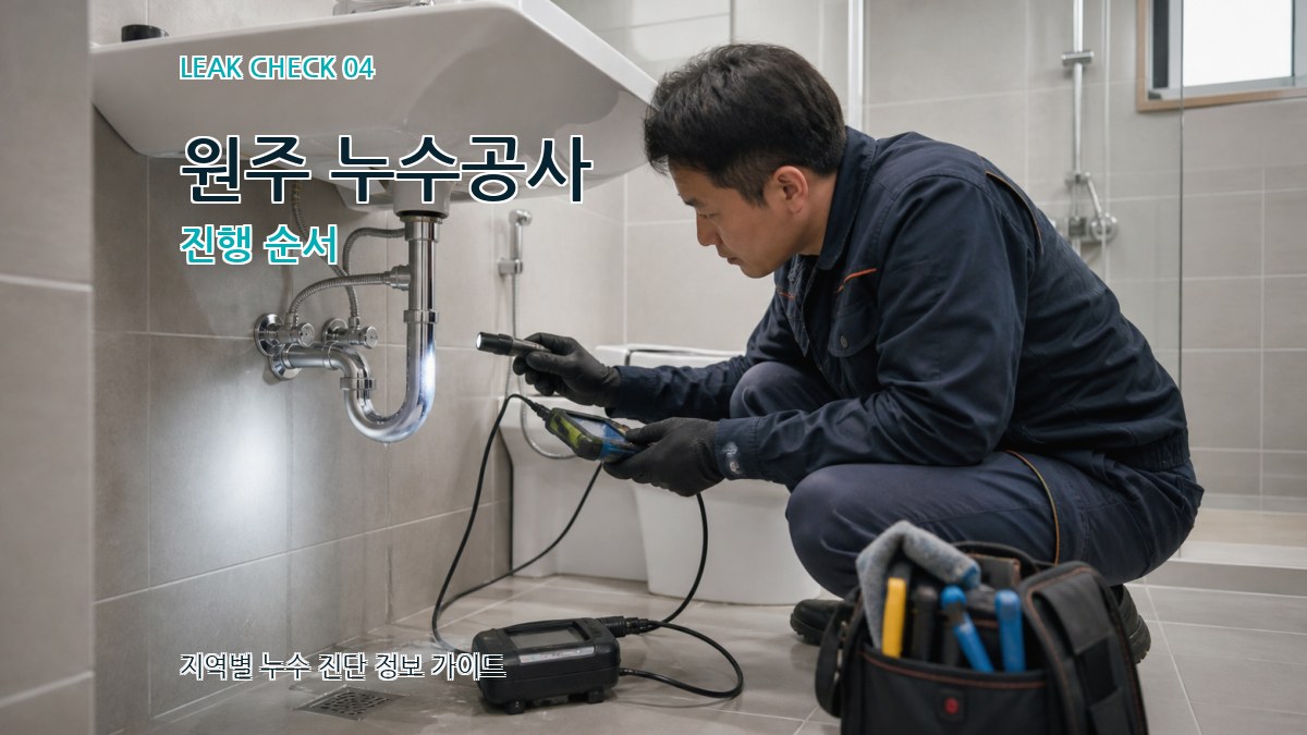 원주 누수공사 진행 순서