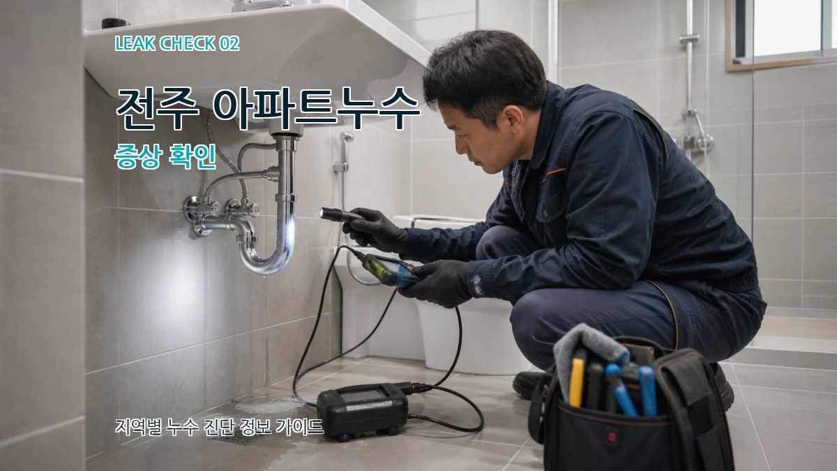 전주 아파트누수 증상 확인