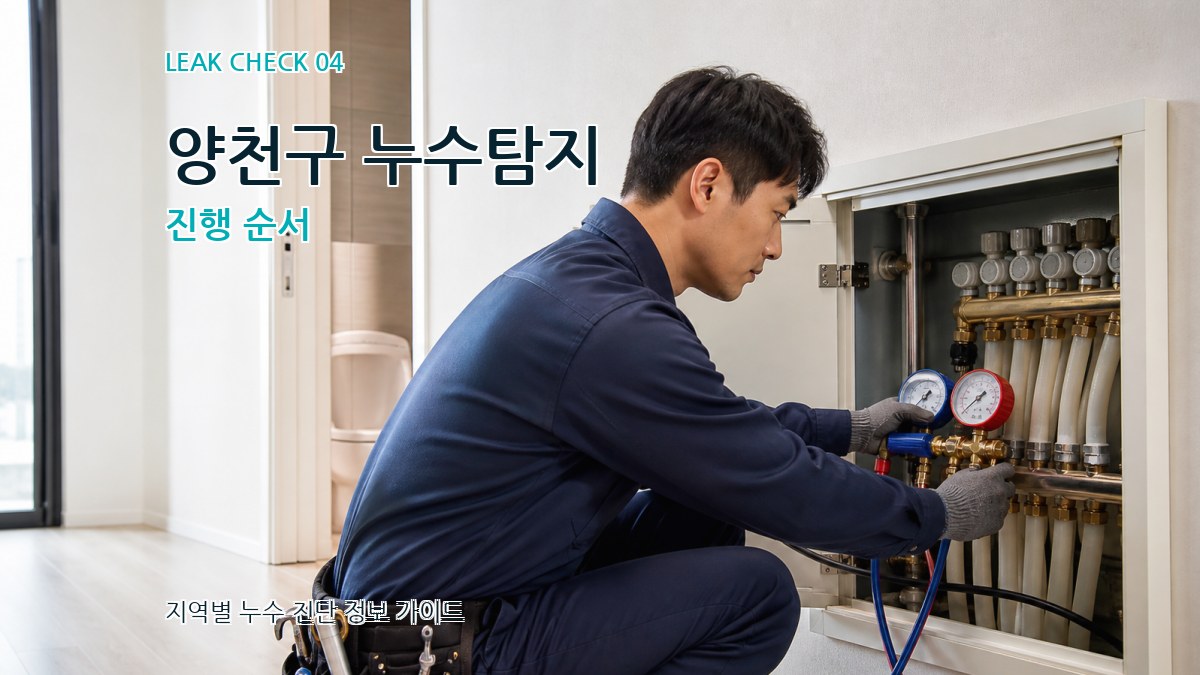 양천구 누수탐지 진행 순서