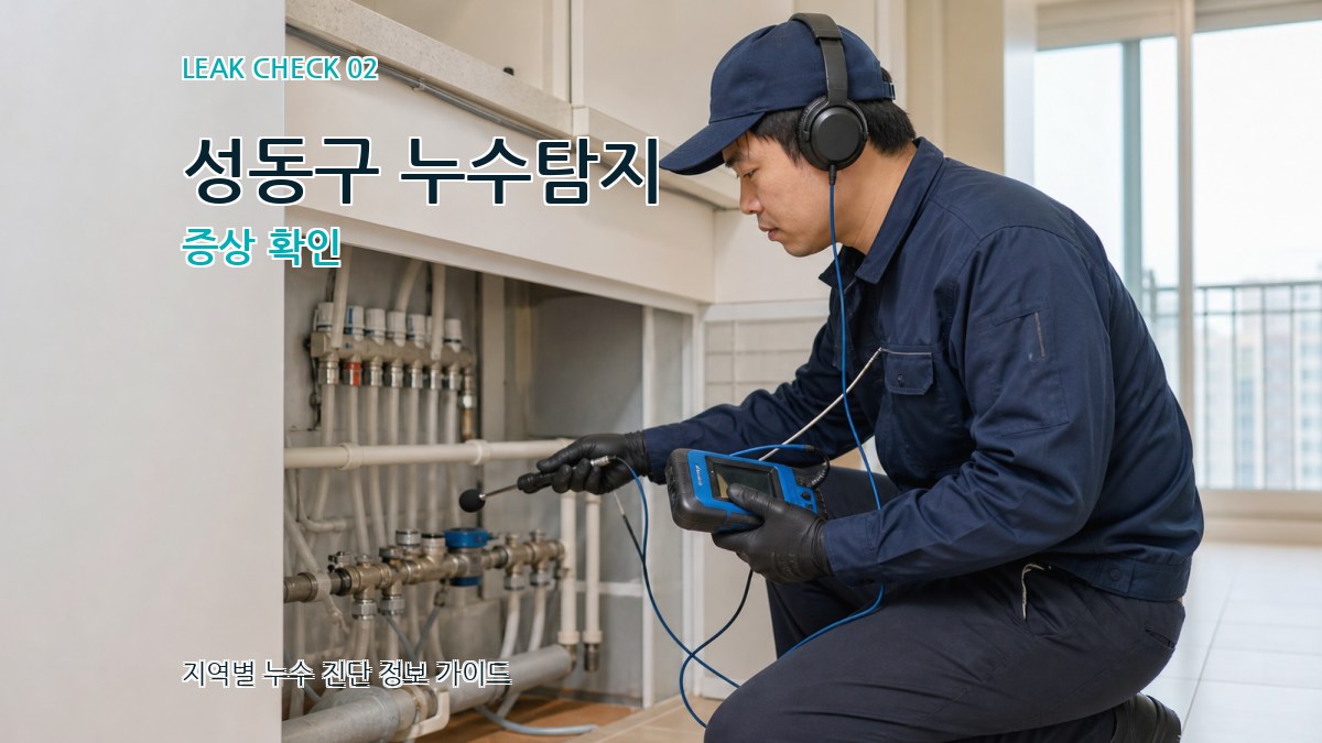 성동구 누수탐지 증상 확인