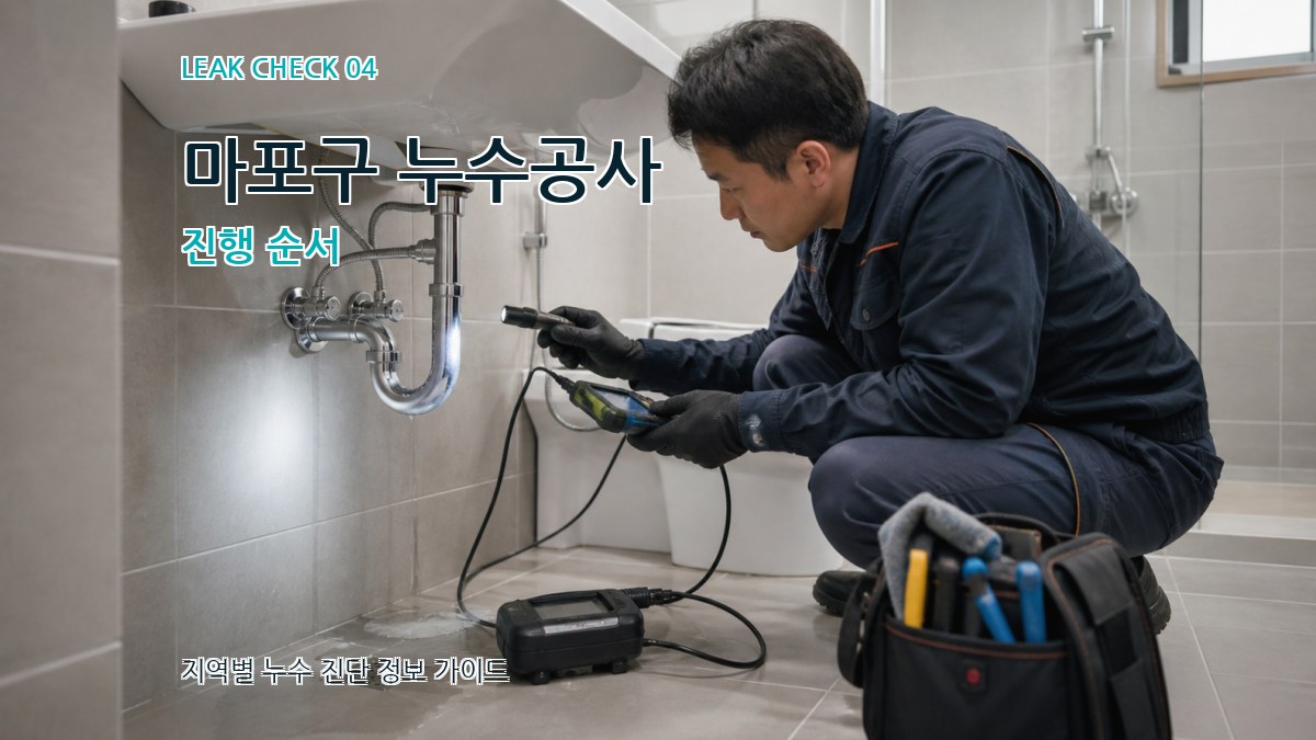 마포구 누수공사 진행 순서