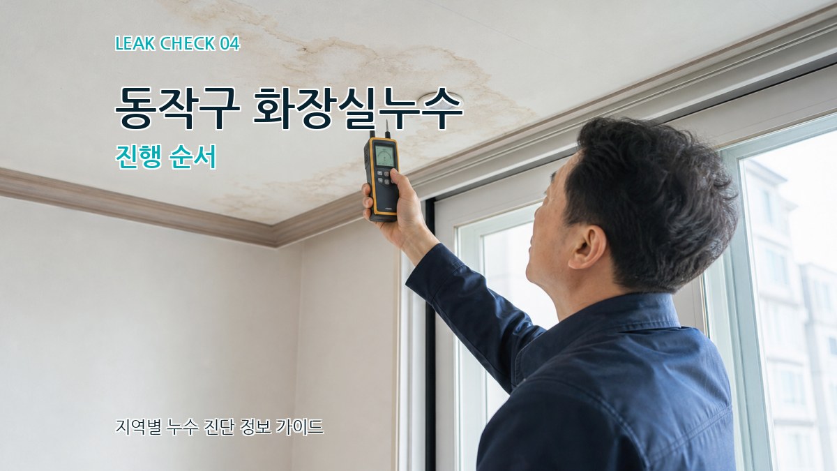 동작구 화장실누수 진행 순서