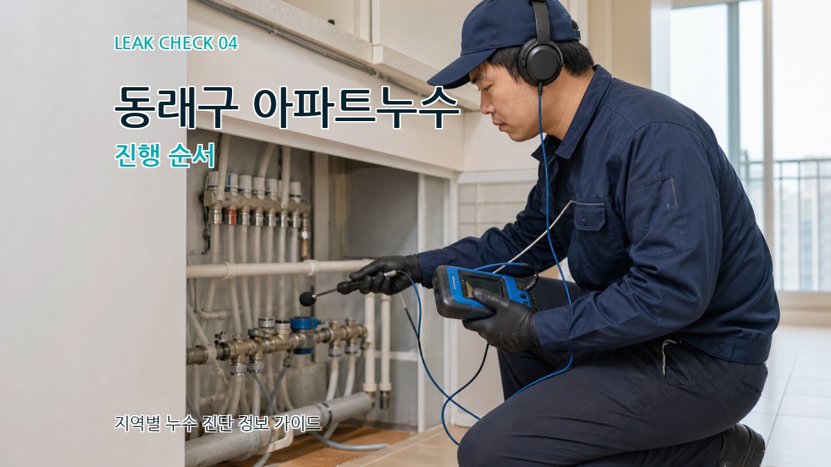 동래구 아파트누수 진행 순서