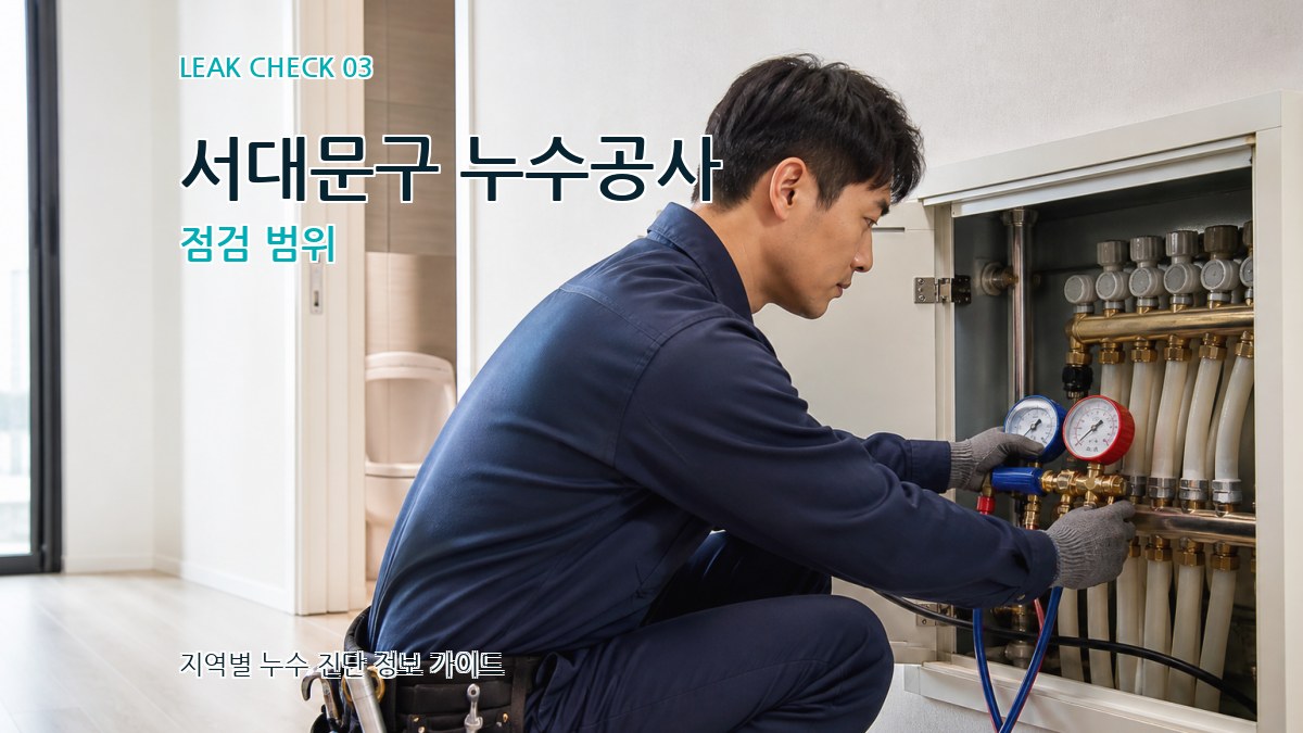 서대문구 누수공사 점검 범위