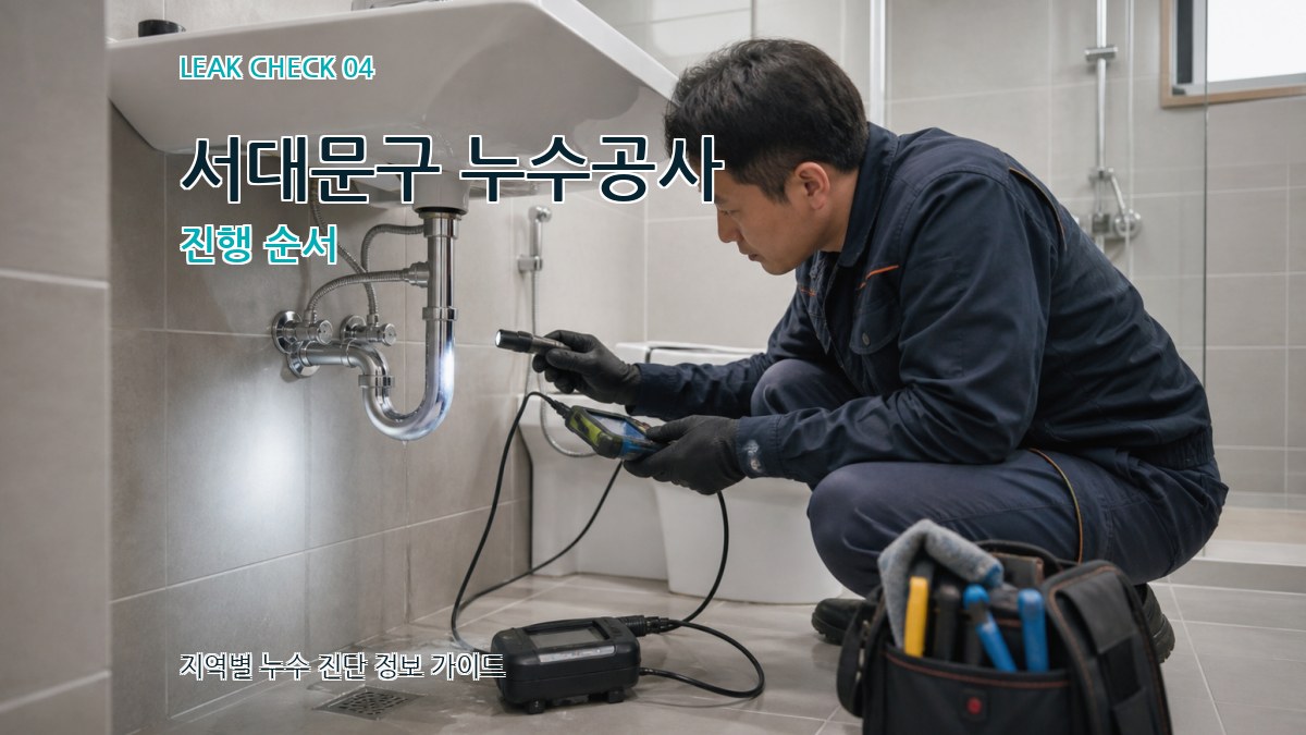서대문구 누수공사 진행 순서