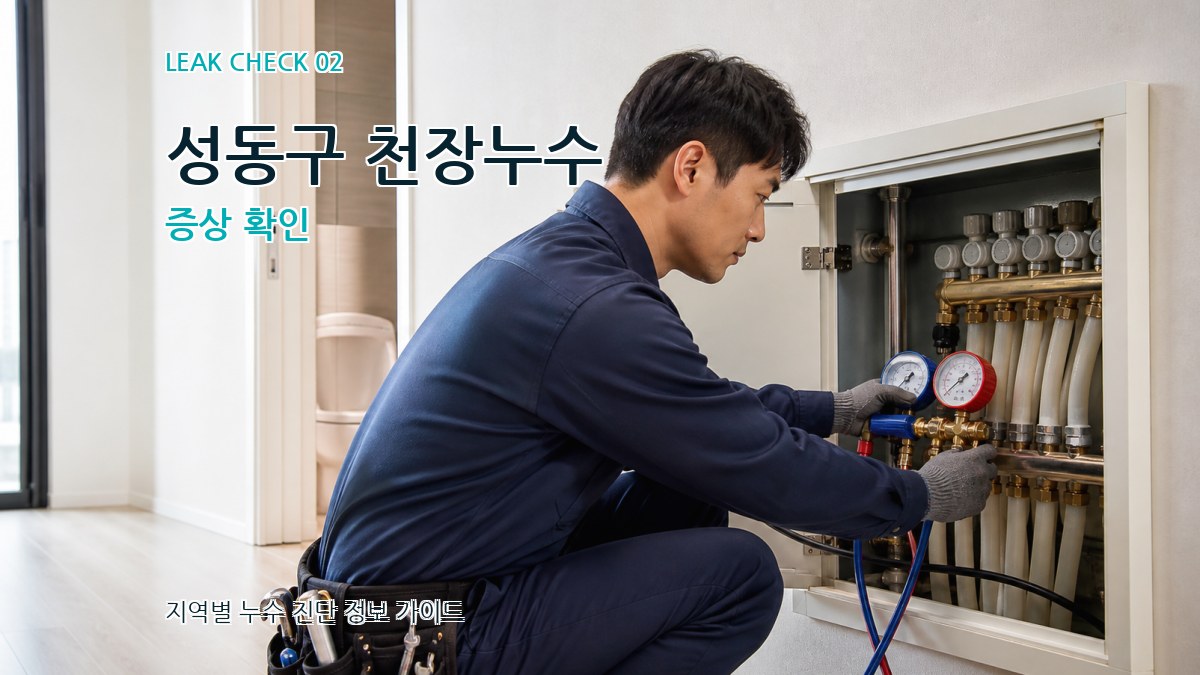 성동구 천장누수 증상 확인