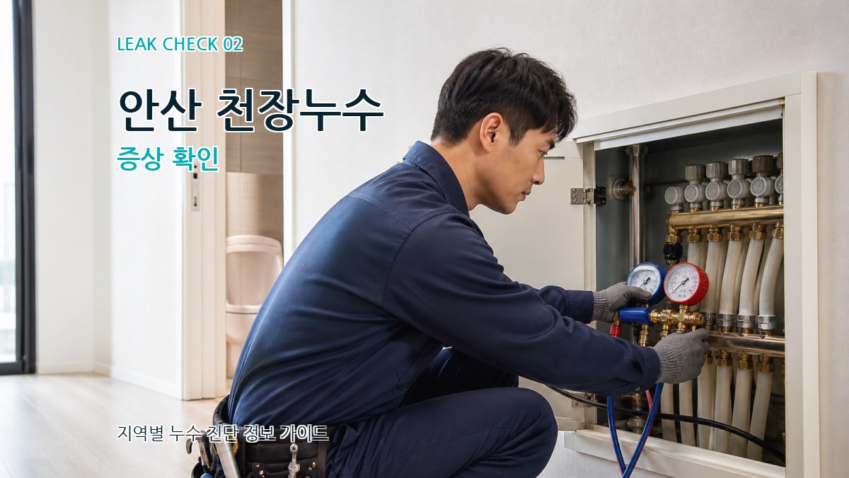 안산 천장누수 증상 확인