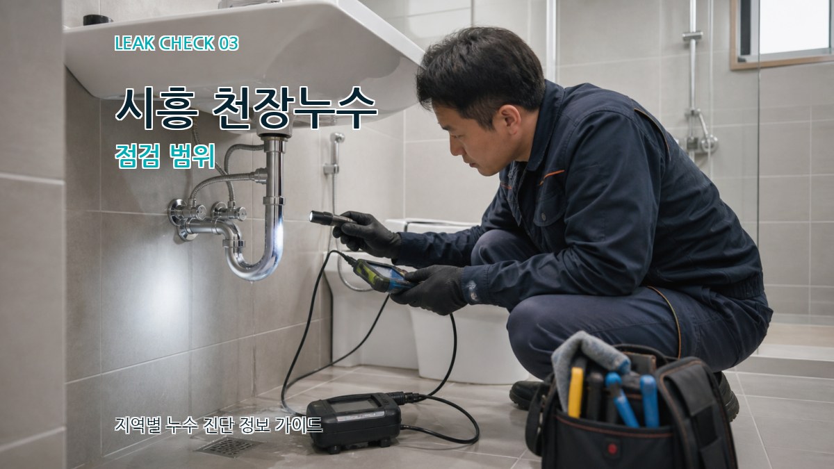 시흥 천장누수 점검 범위
