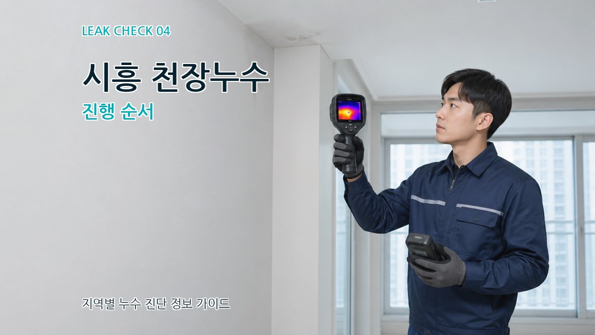 시흥 천장누수 진행 순서