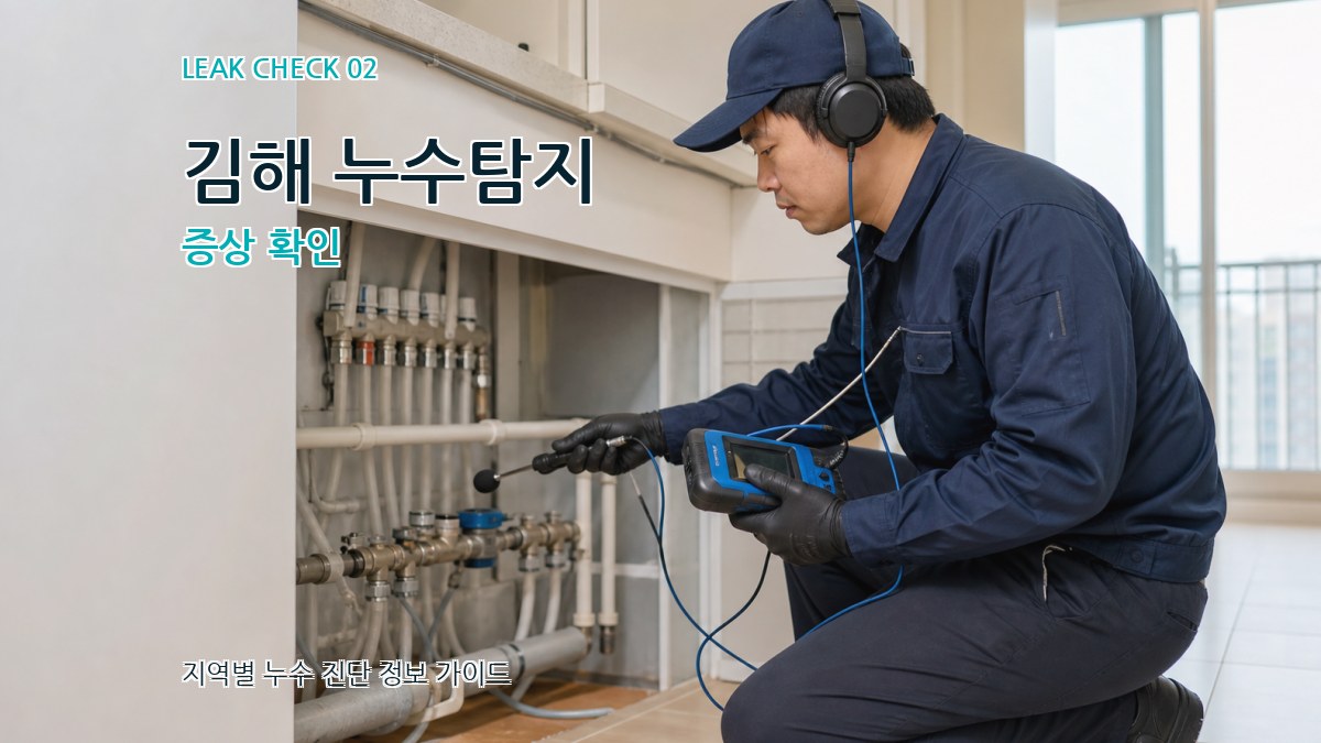 김해 누수탐지 증상 확인