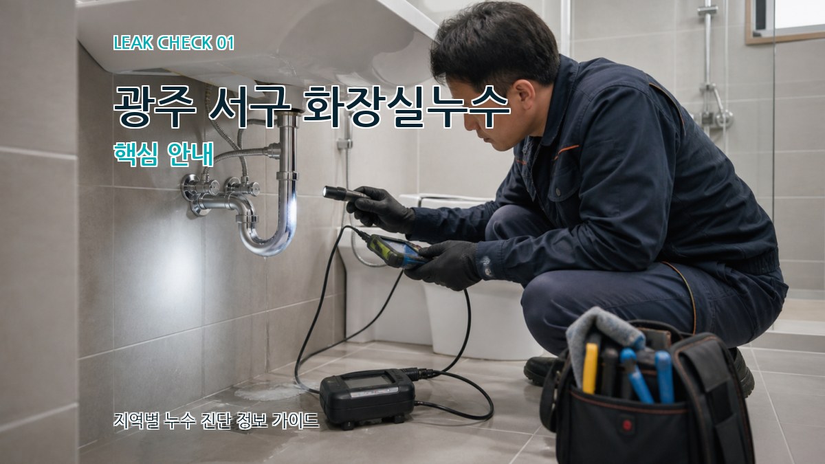 광주 서구 화장실누수