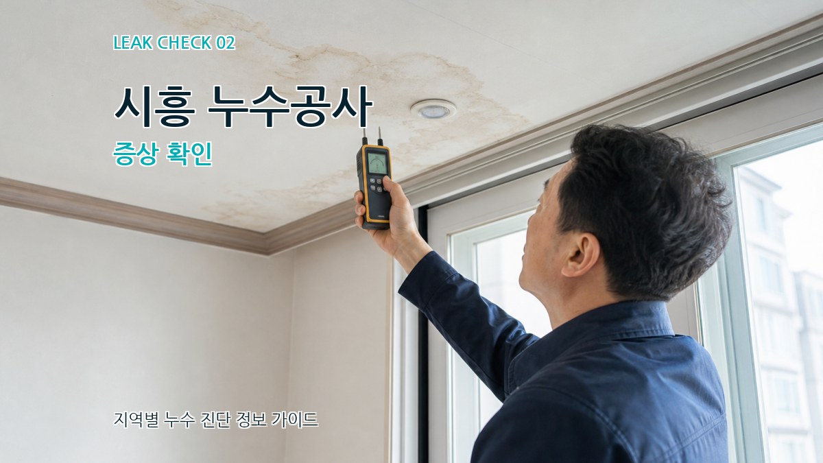시흥 누수공사 증상 확인