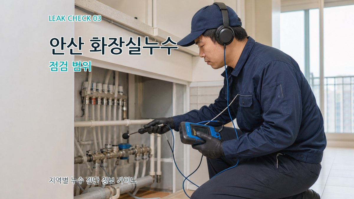 안산 화장실누수 점검 범위