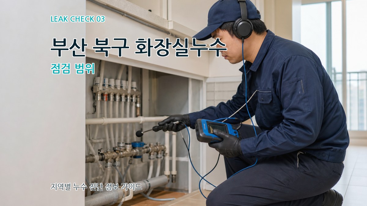부산 북구 화장실누수 점검 범위